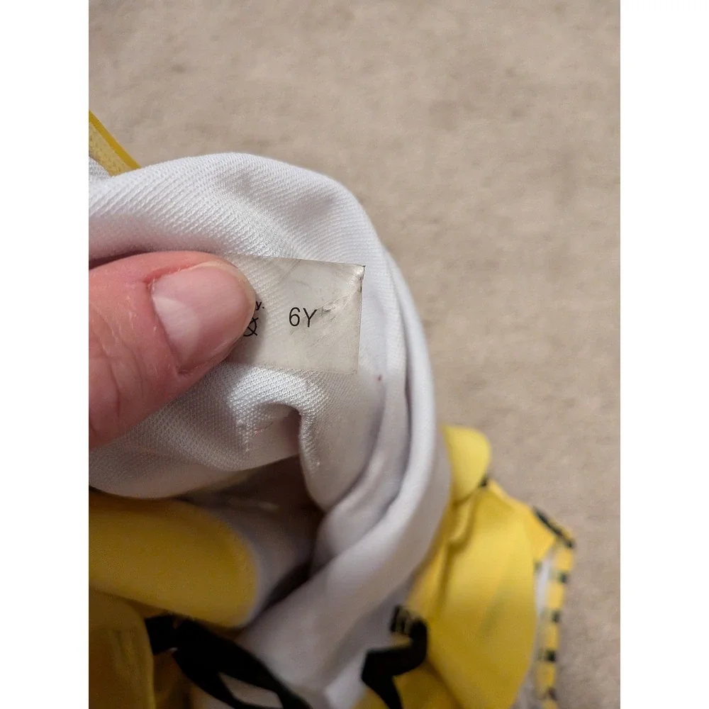 Yellow Bumble Bee One Piece Swimsuit Straps Striped Bathing Suit sz 6